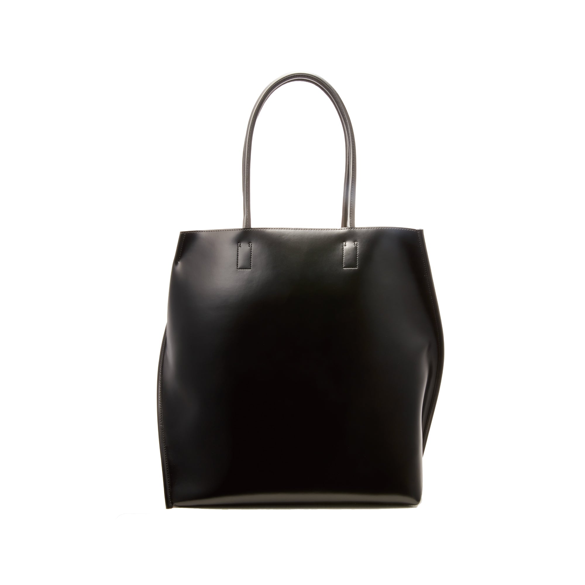 SLOPE TOTE L w/shoulder handle BLACK/CHINESE RED – COURTNEY ORLA